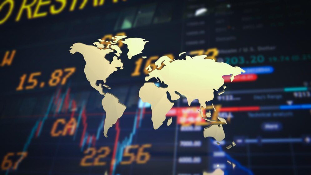 gold world map chart background education business concept 3d renderingxa 35719 10142